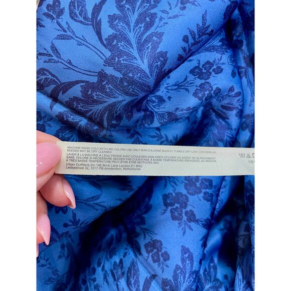 Free People Intimately In Your Dream Robe Purple Paisley Size XS - Picture 15 of 15